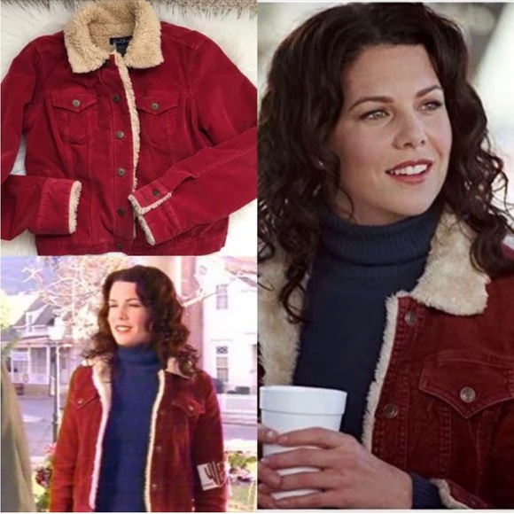Blue Corduroy Sherpa Jacket ASO Gilmore Girls - Lorelai Gilmore - Picture 8 of 9
